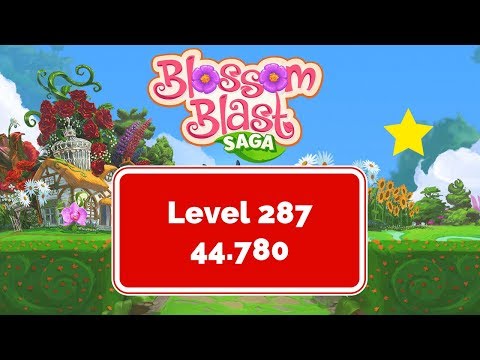 Blossom Blast Saga Level 287 - No Boosters