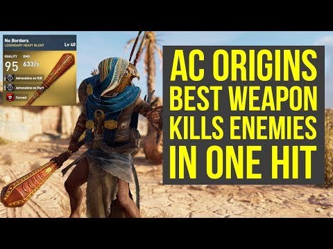 Assassin's Creed Origins Best Weapon KILLS ENEMIES IN ONE HIT (AC Origins Best Weapons) Video