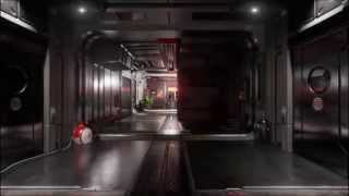 Sci-Fi Hallway Fly Through