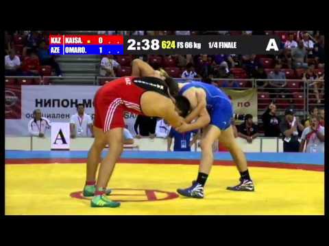 WWJC2013 / Hajimurad Omarov - Daniyar Kaysanov (KAZ) - FS 66 kg - 1/4 final