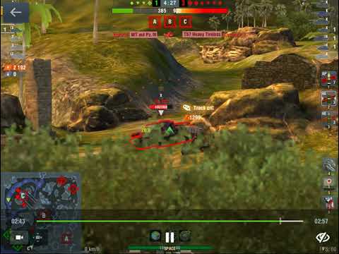 Wot blitz (shorts):  Fv215b183 vs obj 268