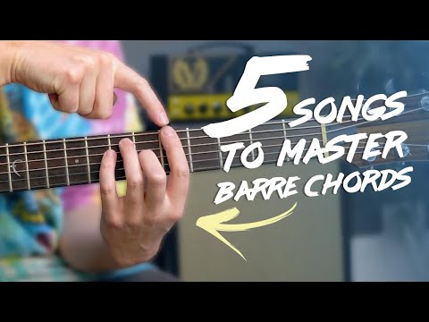 Top 5 Barre Chord Songs For BEGINNERS!