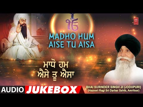 MADHO HUM AISE TU AISA | AUDIO JUKEBOX | BHAI SURINDER SINGH (JODHPURI)