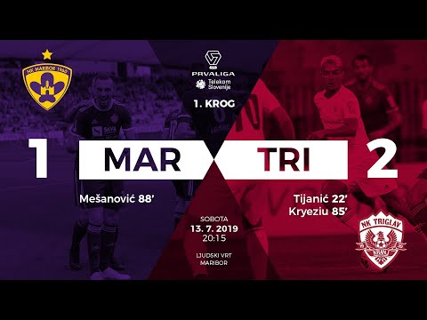 1.krog: Maribor - Triglav 1:2 ; Prva liga Telekom Slovenije 2019/2020