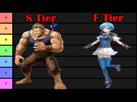 Fire Emblem tier list BUT it's made by my friend who's never played it