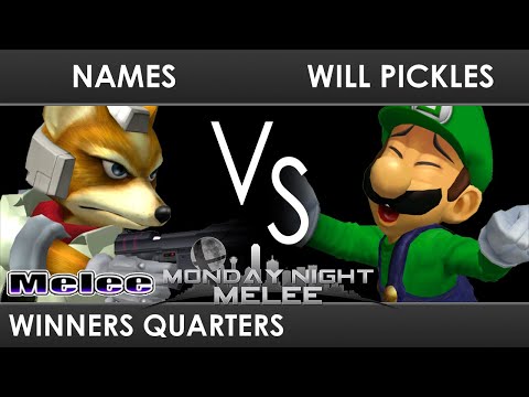 MNM 325 - Names (Fox) VS Will Pickles (Luigi) - Winners Quarters - SSBM Melee