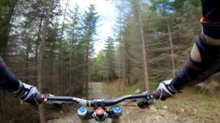 preview picture of video 'Rostrevor Downhill 1 jump trail - GoPro3 Chestcam - Andy Yoong'