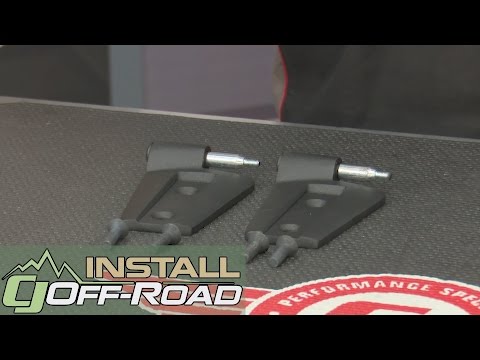Jeep Wrangler Rugged Ridge Door Hinge Black Pair Passenger Side 2007-2018 Installation