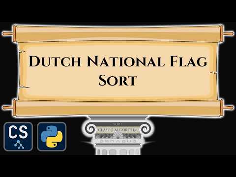 Dutch National Flag Sort Dnf Algorithm Visualization Step By Step Python Code Animation