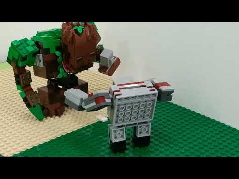 netherite_kaiju123 - LEGO® Minecraft™ The Jungle Abomination  vs Redstone Golem