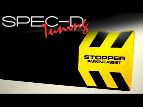 SPECDTUNING INSTALLATION VIDEO: EASY PARK GARAGE PARKING ASSIST WHEEL AND WALL STOPPERS