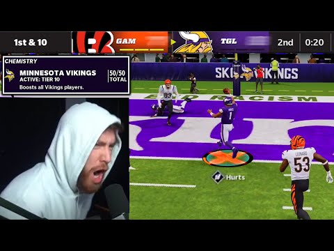 Using My New 50 50 Vikings Theme Team