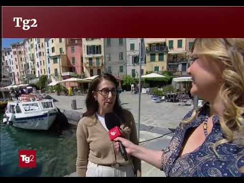 Entrevista com Antonella Cheli dell'Osteria del Carugio em Portovenere - TG2 14 de maio de 2023