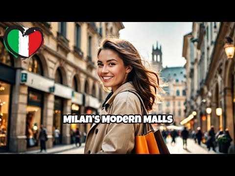Explore Milan’s Modern Shopping District in 4K | 2024 Mall Tour & Neighborhood Walk
