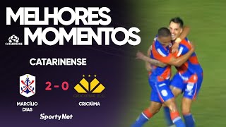 MARCÍLIO DIAS SURPREENDE E BATE O CRICIÚMA - Marcílio Dias 2x0 Criciúma - Melhores Momentos