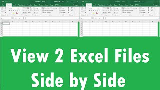 How to Open two Excel Files in Separate Windows to View them Side by Side in Windows 11