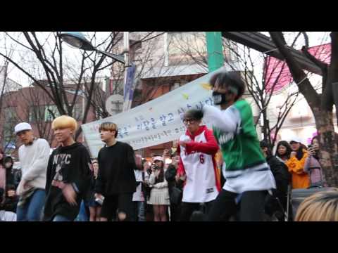 160326 DOB Hongdae BTS - RUN 디오비 홍대공연 방탄소년단 - RUN
