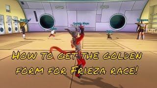 How to get golden form for frieza race
