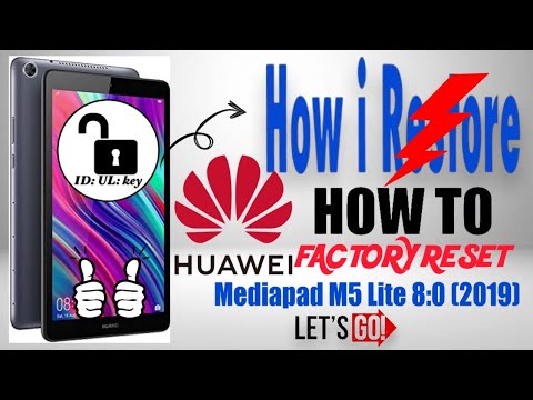 #ID_UL_key How to FACTORY RESET Huawei M5 Lite 8 (2019) HUAWEI JDN2-L09 via Recovery Mode-Wipe Data