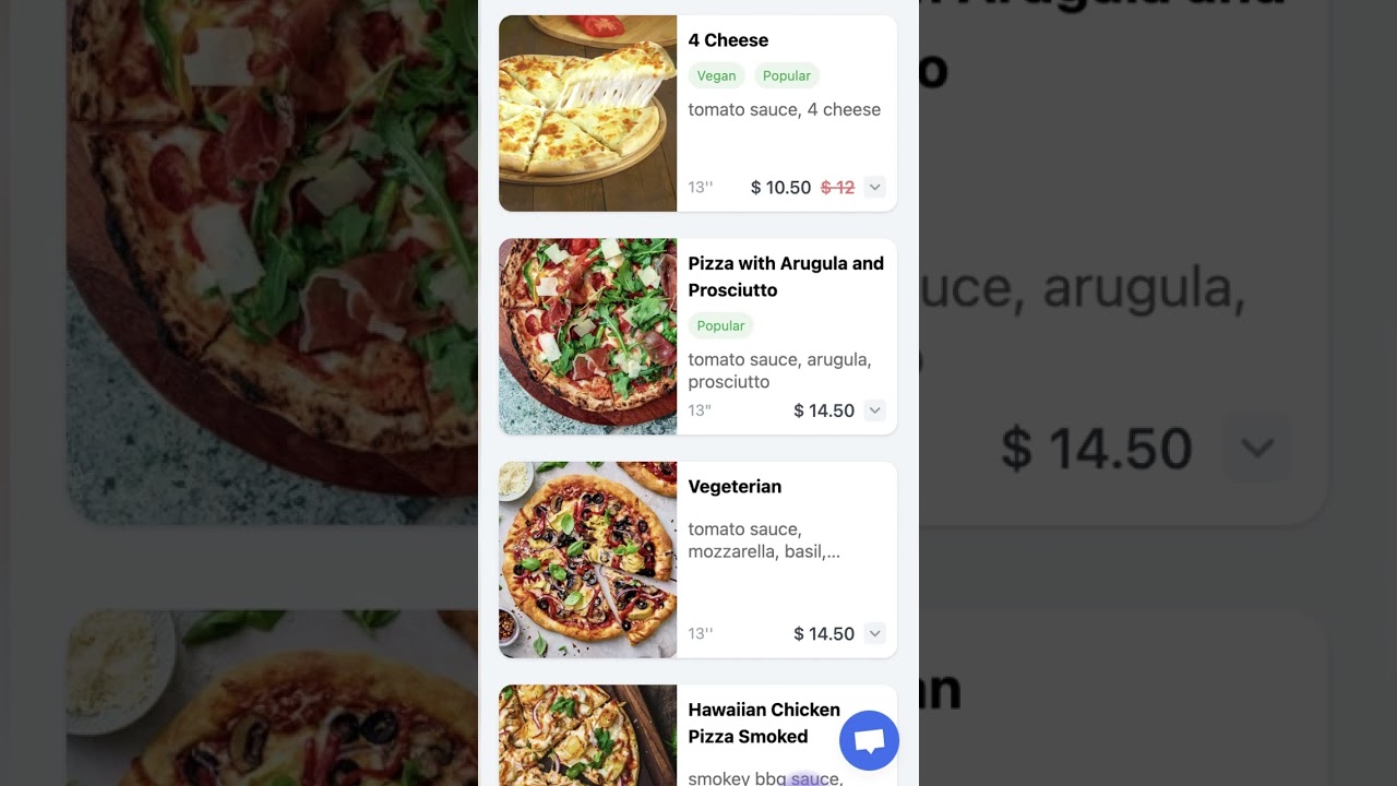In a digital food menu you can use emojis 🍔