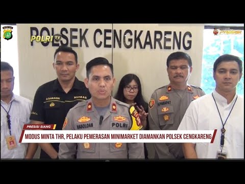 PELAKU PEMERASAN TOKO MINIMARKET DI JAKBAR DIAMANKAN POLSEK CENGKARENG