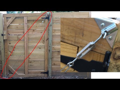 HowTo Install Anti-Sag Gate Kit to Keep Wood Fence Door from Dragging
