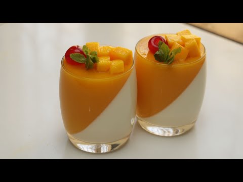 Mango Panna Cotta│Panna Cotta │Mango Panna Cotta Recipe│How To Make Panna Cotta