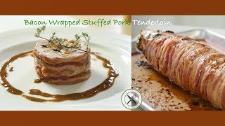 Bacon Wrapped Stuffed Pork Tenderloin – Bruno Albouze – THE REAL DEAL