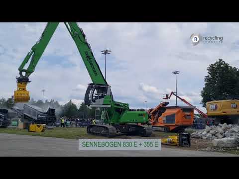 IFAT 2022: Sennebogen 830 E + Sennebogen 355 E