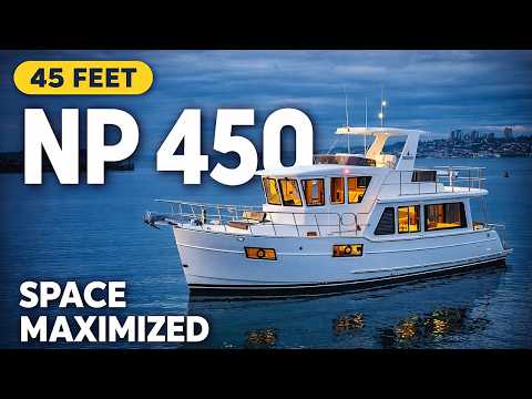 FIRST LOOK! Maximum Yacht in Minimum Length | North Pacific 450 Trawler Review