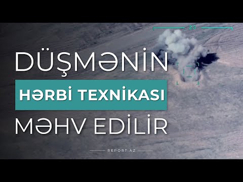 Düşmənin daha bir neçə hərbi texnikası məhv edildi