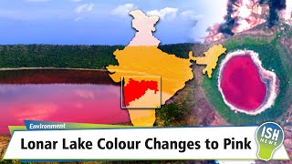Lonar Lake Colour Changes to Pink
