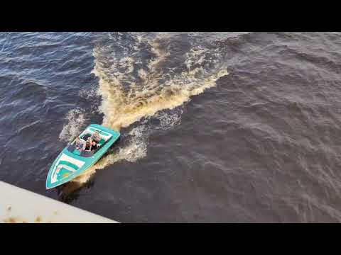 Travel to Latvia - Riga - 4K - Crossing the Daugava river - 2022