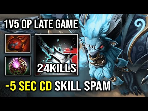 CRAZY 1700 Charge Speed 1v5 Late Game Spirit Breaker 5 Second Cooldown Skill Spam Dota 2