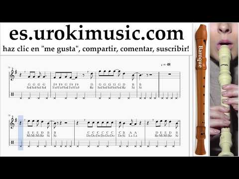 Tutorial de flauta dulce B. Lady Gaga, Bradley Cooper - Shallow Clases Notas um-i927