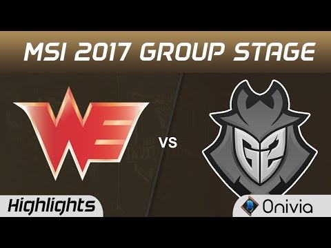 WE vs G2 Highlights MSI 2017 Group Team WE vs G2 Esports by Onivia