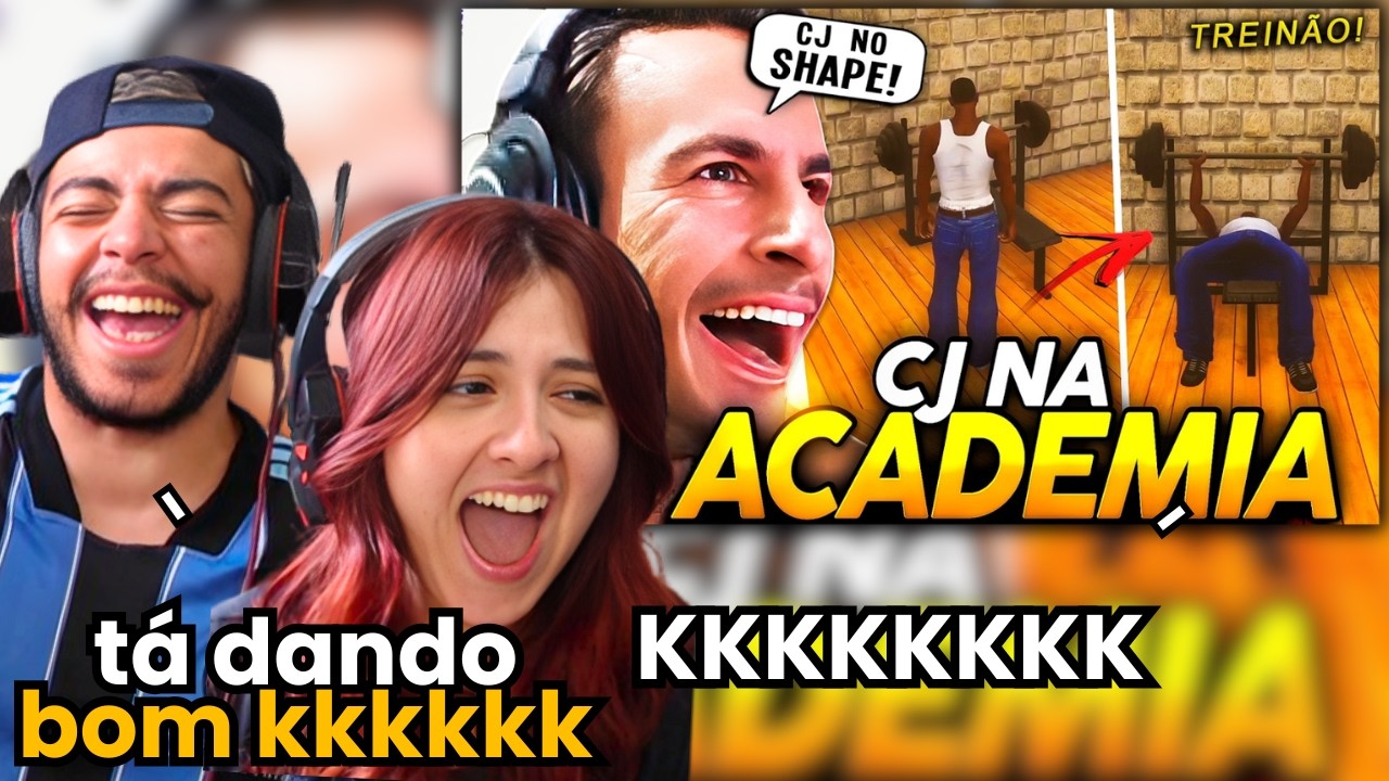SUPER XANDÃO TREINANDO no GTA SAN ANDREAS! CJ NO SHAPE | REACT