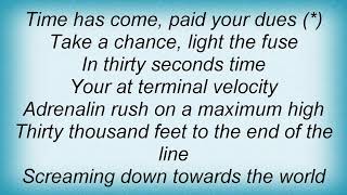 Saxon - Terminal Velocity Lyrics