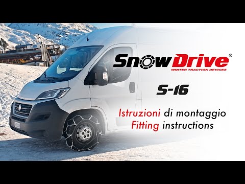 Catene da neve omologate S-16 SUV, Camper, Furgoni - Showdrive - Gruppo  23,5 - 16'' - 205/