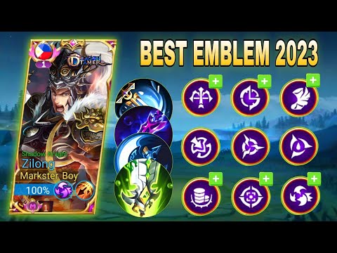 ZILONG BEST ONE SHOT BUILD 2023!! | ZILONG BEST BUILD AND EMBLEM SET 2023 | MLBB