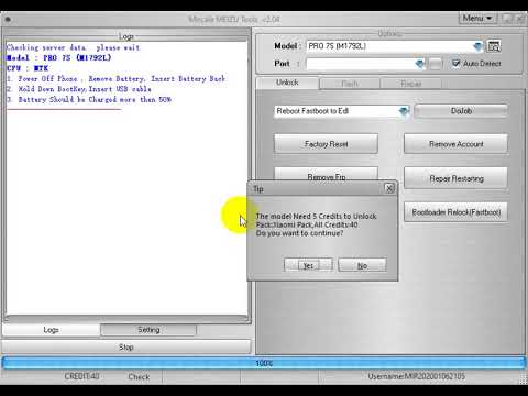 World's First Meizu Pro 7S FRP Reset by Miracle Meizu Tool