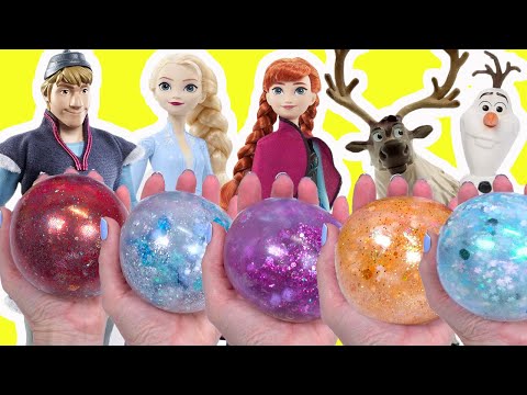 Disney Frozen DIY Squishies Craft Activity Kit for Kids with Dolls! Squishy Maker Compilation