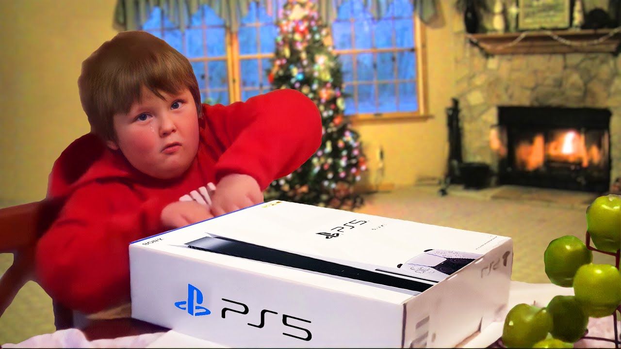 he SCREAMS after getting FAKE PS5 for Christmas..