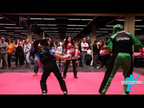 Jasmine Kitterman vs  Meghan Hamilton Team Sparring Rd 1 - 2016 AKA Warrior Cup