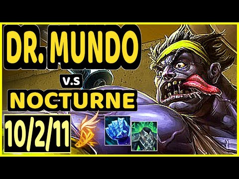 DR. MUNDO vs NOCTURNE - 10/2/11 KDA JUNGLE CHALLENGER GAMEPLAY - BR