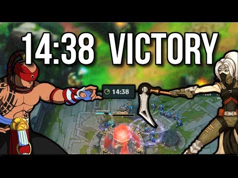 WE ENDED THE GAME AT 14 MINUTES | Heizman and Professor Akali Duo #2 - League of Legends