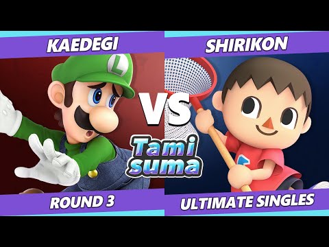TAMISUMA 190 SSBU - Kaedegi (Luigi) Vs. Shirikon (Villager) Smash Ultimate Round 3