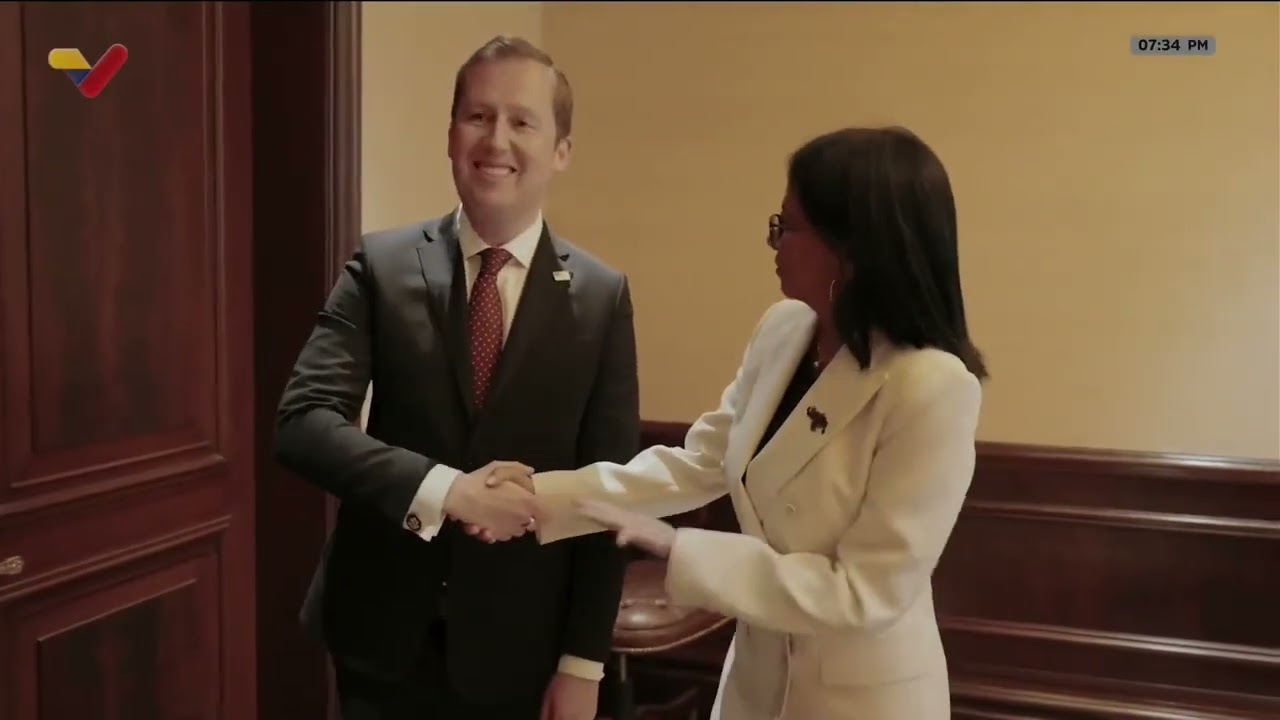 Delcy Rodríguez se reúne con embajador de Estados Unidos en la India, 4 de junio de 2026