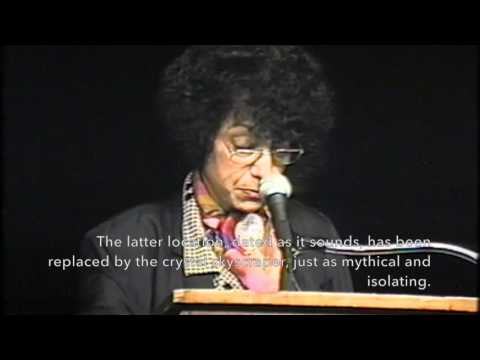 Luisa Valenzuela speaks at "The Writer in Politics" conference