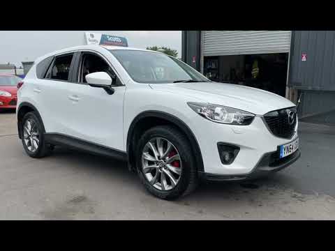 2014 64 MAZDA CX-5 2.2 D SPORT NAV 5 DOOR DIESEL AWD WHITE 1 OWNER FULL BLACK LEATHER